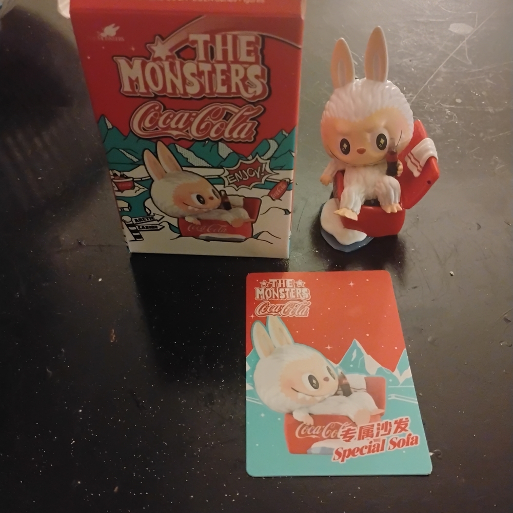 Coca Cola The Monsters Bunny Figure - Red and White